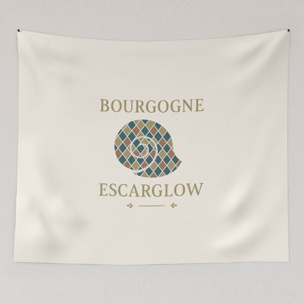 Item preview, Escarglow — Burgundy Snail & Tiles designed and sold by Bratak.