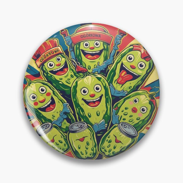 Item preview, Ogórkowa Crew – Funny Pickle Cartoon Pop Art Design designed and sold by dotitoko.
