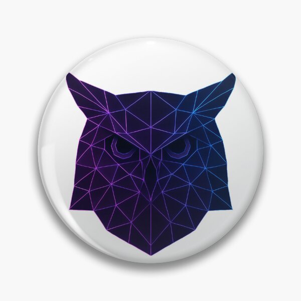 Item preview, GeoNeon Owl | Eclipse Collection | Vibrant Geometric Neon Art designed and sold by Avagen Designs.