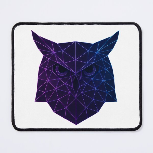 Item preview, GeoNeon Owl | Eclipse Collection | Vibrant Geometric Neon Art designed and sold by Avagen Designs.