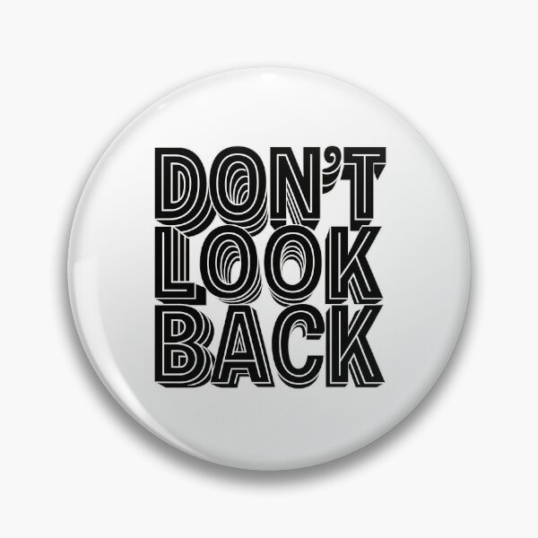 Item preview, Don’t Look Back – Bold Typographic Illusion Design designed and sold by VDekDesigns.