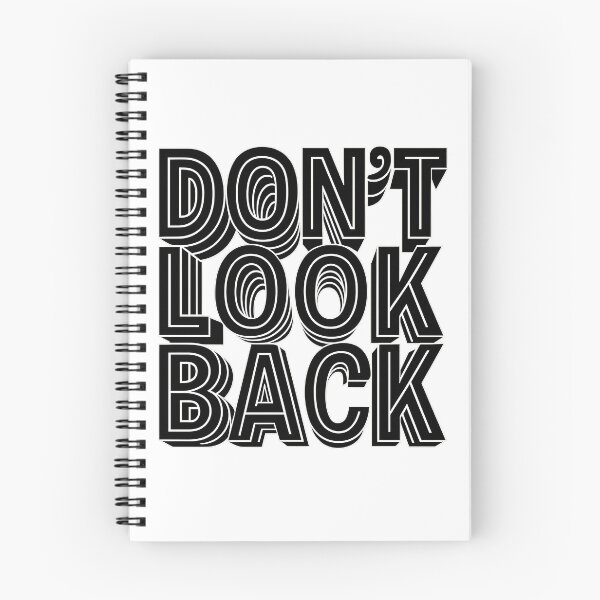 Item preview, Don’t Look Back – Bold Typographic Illusion Design designed and sold by VDekDesigns.