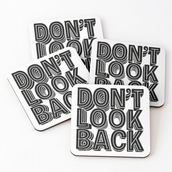 Item preview, Don’t Look Back – Bold Typographic Illusion Design designed and sold by VDekDesigns.