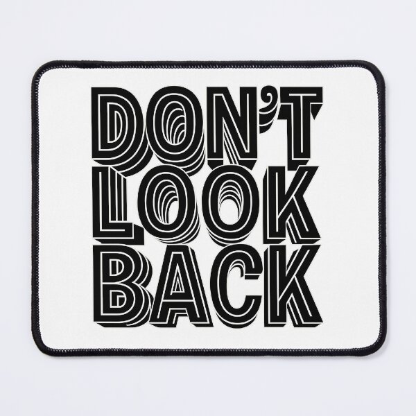 Item preview, Don’t Look Back – Bold Typographic Illusion Design designed and sold by VDekDesigns.