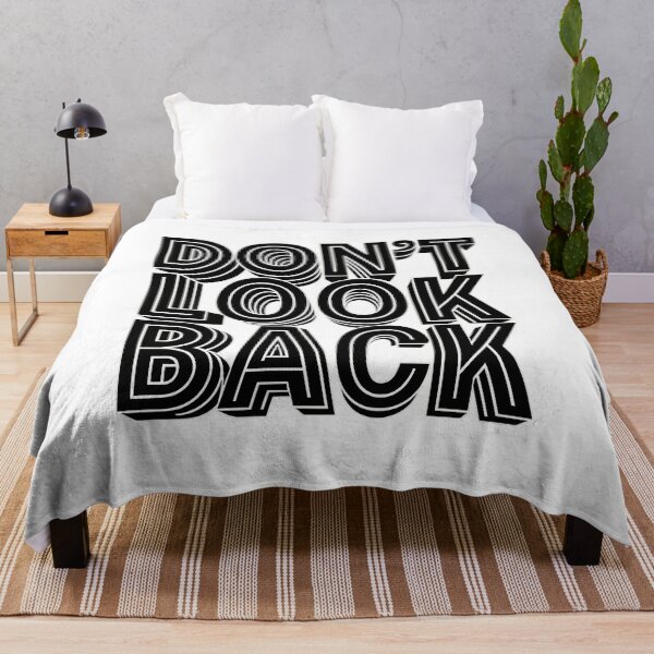 Item preview, Don’t Look Back – Bold Typographic Illusion Design designed and sold by VDekDesigns.