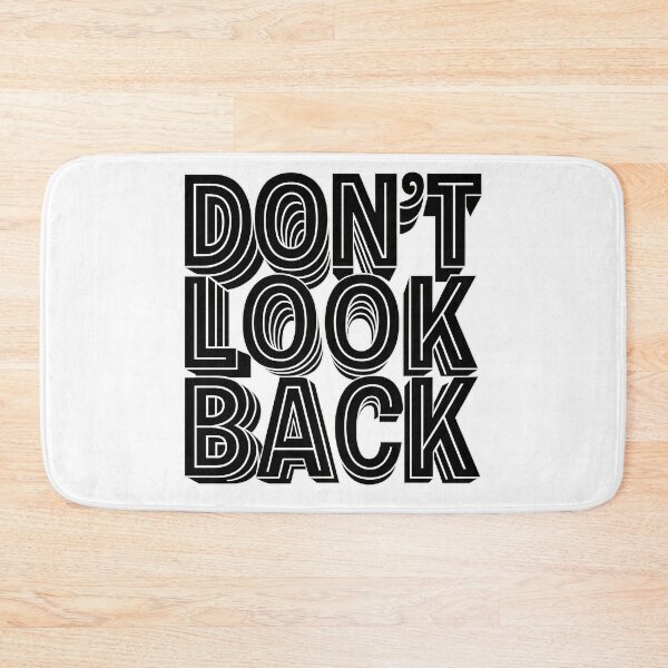 Item preview, Don’t Look Back – Bold Typographic Illusion Design designed and sold by VDekDesigns.