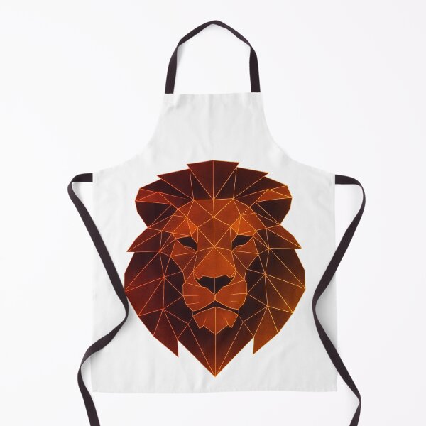 Item preview, GeoNeon Lion | Inferno Collection | Vibrant Geometric Neon Art designed and sold by Avagen Designs.