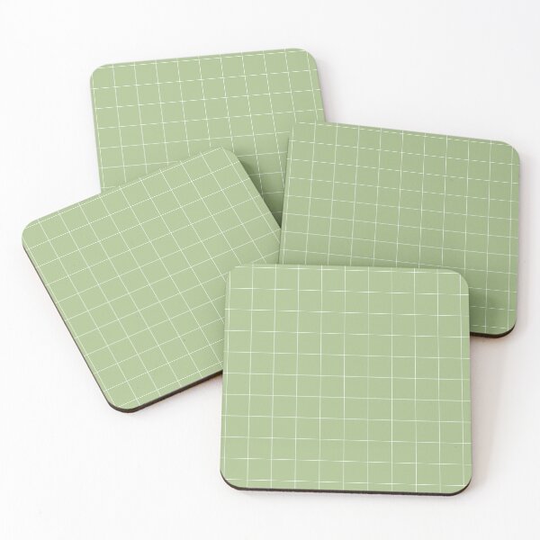 Item preview, Green grid pattern designed and sold by RishabhArts1.