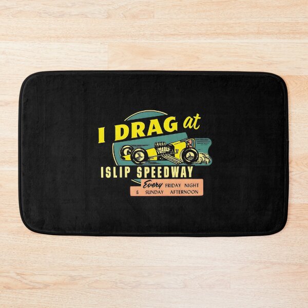 Item preview, I Drag at Islip Speedway - yellow dragster designed and sold by retropetrol.