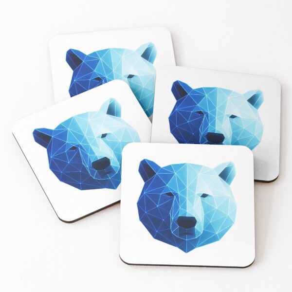 Item preview, GeoNeon Polar Bear | Frost Collection | Vibrant Geometric Neon Art designed and sold by Avagen Designs.