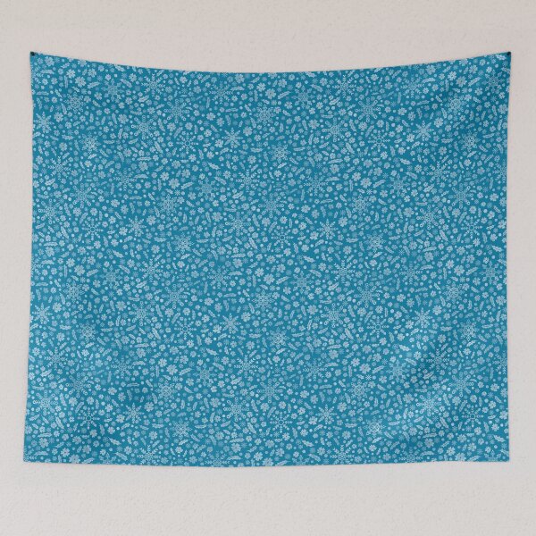 Item preview, Winter Snowflakes and Floral Design – Elegant Seasonal Art designed and sold by JVCreative.