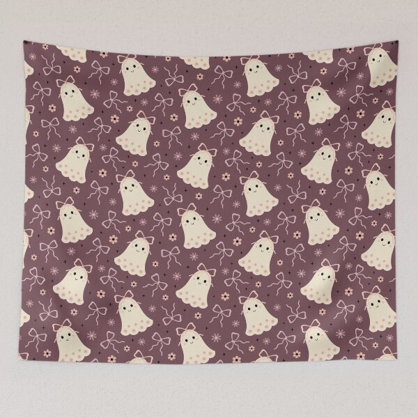Item preview, Coquette Ghost Halloween Pattern designed and sold by Julza Art.