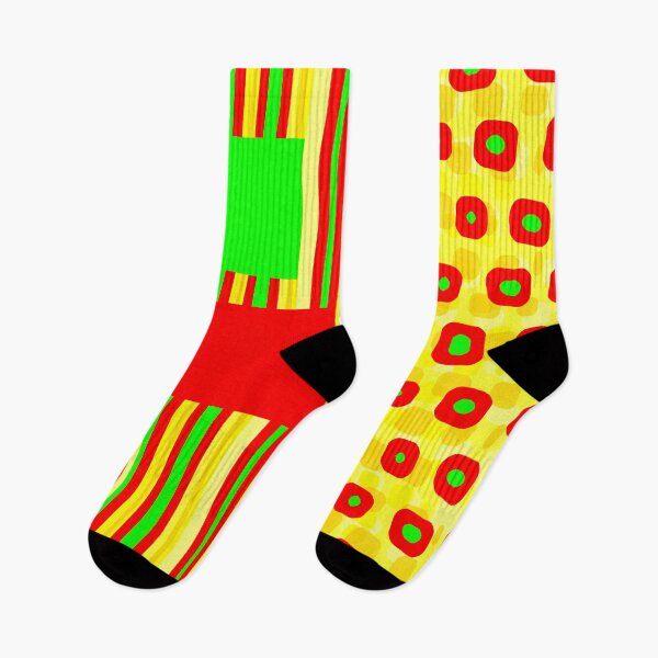 Item preview, Mustard and Ketchup Mixer Abstract Geo designed and sold by Sharon Schwalbe.