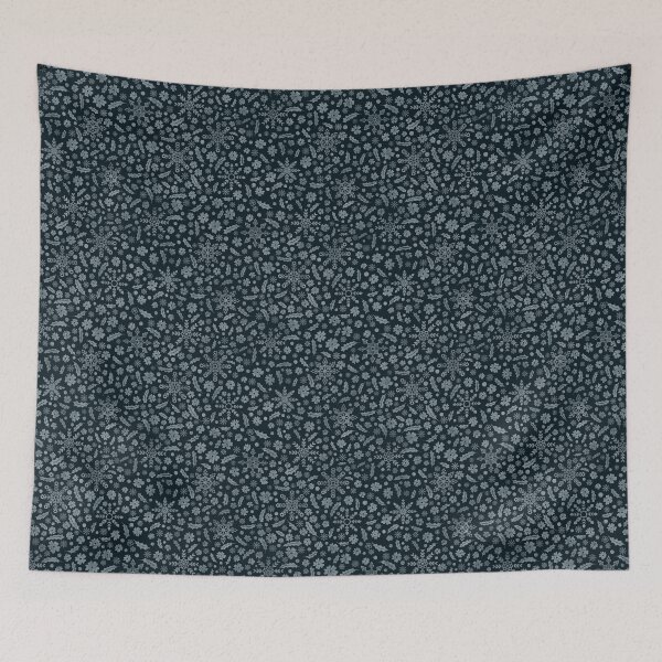 Item preview, Winter Snowflakes and Floral Design – Elegant Seasonal Art designed and sold by JVCreative.