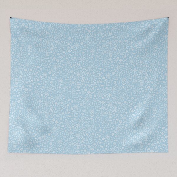 Item preview, Winter Snowflakes and Floral Design – Elegant Seasonal Art designed and sold by JVCreative.