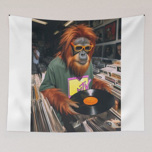Item preview, "Funky Kong Goes Vinyl: Ape-solutely Retro!" designed and sold by Print Fiction.