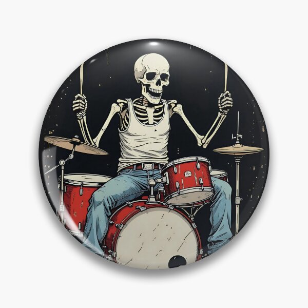 Item preview, Skeleton Drummer  designed and sold by CreepyCornerArt.