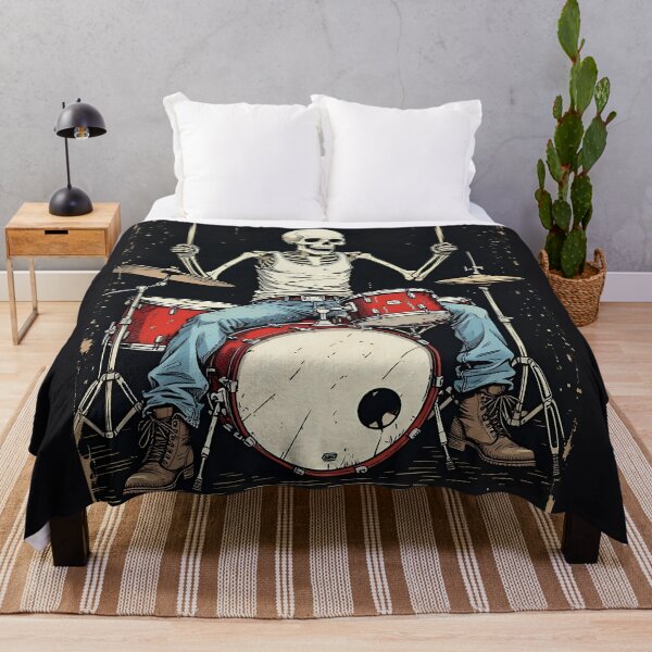 Item preview, Skeleton Drummer designed and sold by CreepyCornerArt.
