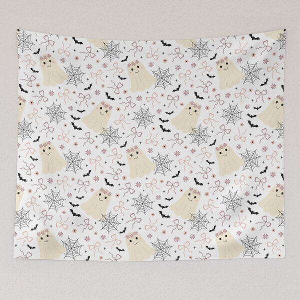 Item preview, Coquette Halloween Ghost Pattern designed and sold by Julza Art.
