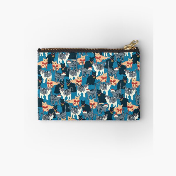 Aperçu de l'œuvre Motif de chat de Noël – Art festif des fêtes créée et vendue par JVCreative.