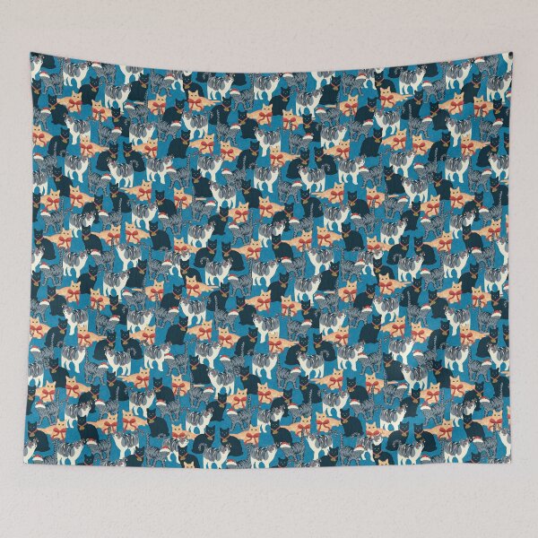 Item preview, Christmas Cat Design – Festive Holiday Kitty Art designed and sold by JVCreative.