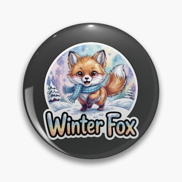Item preview, Winter Fox – Cute Snowy Chibi Fox Animal Sticker designed and sold by Nuist25.