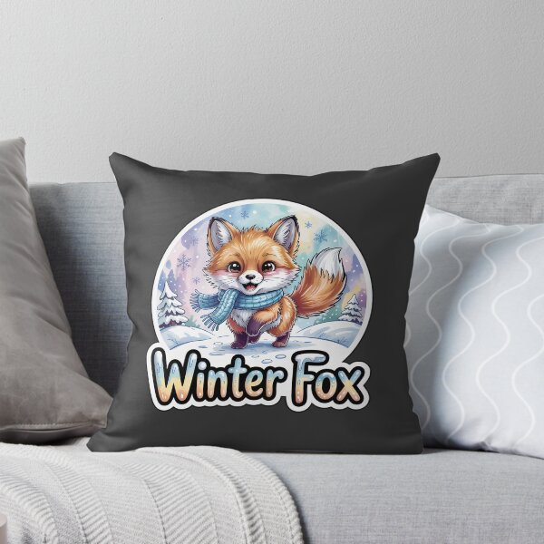 Item preview, Winter Fox – Cute Snowy Chibi Fox Animal Sticker designed and sold by Nuist25.