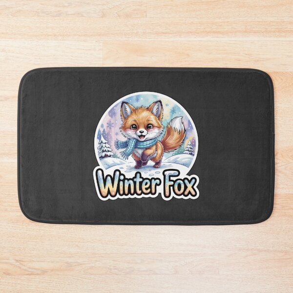 Item preview, Winter Fox – Cute Snowy Chibi Fox Animal Sticker designed and sold by Nuist25.