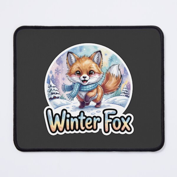 Item preview, Winter Fox – Cute Snowy Chibi Fox Animal Sticker designed and sold by Nuist25.