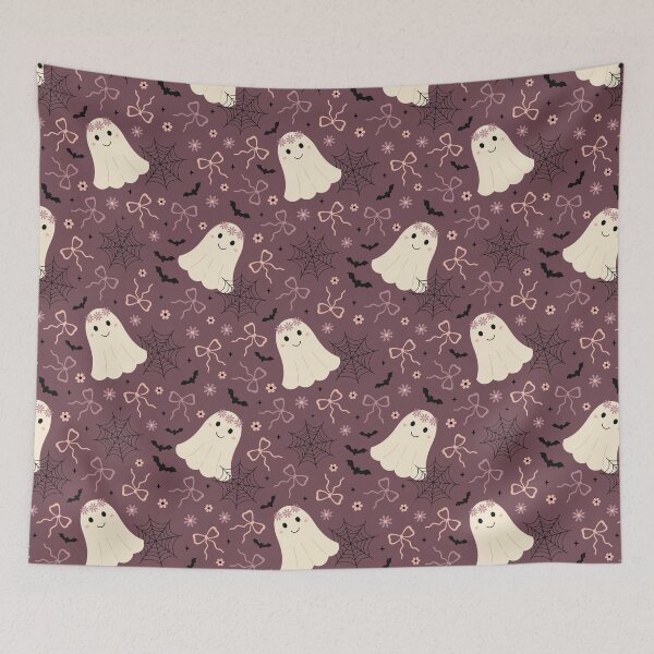 Item preview, Coquette Halloween Ghost Pattern designed and sold by Julza Art.