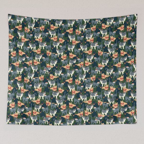 Item preview, Christmas Cat Design – Festive Holiday Kitty Art designed and sold by JVCreative.