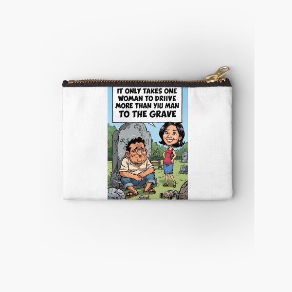 Item preview, One Woman, Many Graves – Funny Cartoon Satire designed and sold by RAKO13.