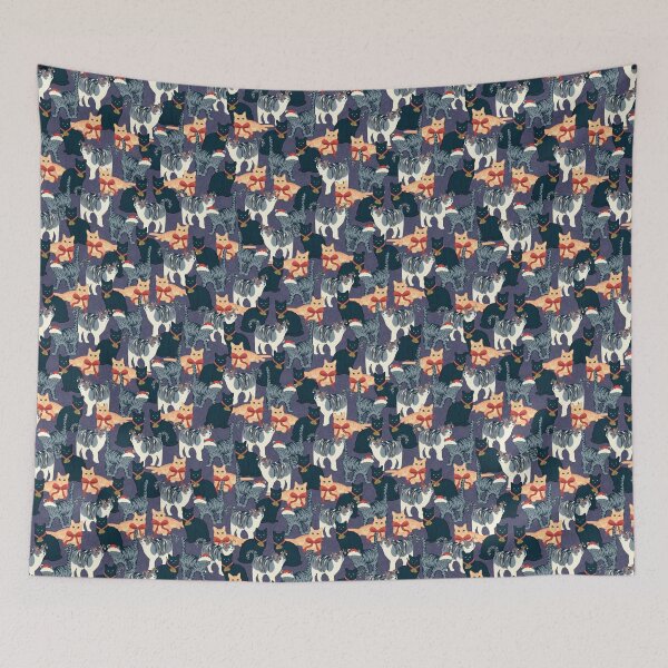 Item preview, Christmas Cat Design – Festive Holiday Kitty Art designed and sold by JVCreative.