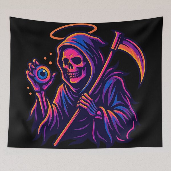 Item preview, Neon Reaper – Third Eye of Eternity designed and sold by Qopta.