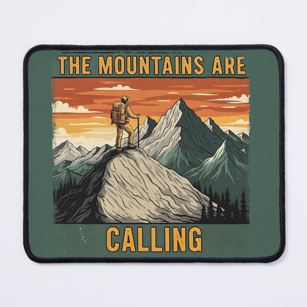 Item preview, The Mountains Are Calling Vintage Hiking Design designed and sold by H1-made.