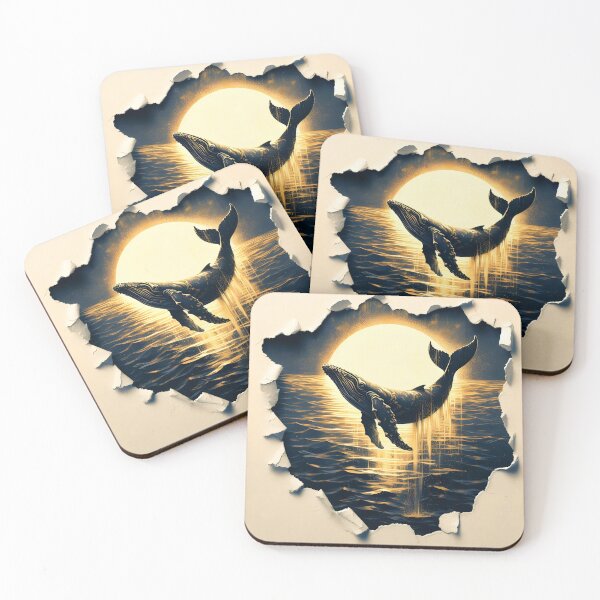 Item preview, Charcoal Gold Humpback Whale, Ai Generated Art  designed and sold by ACC .