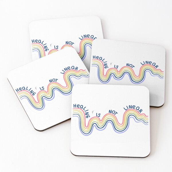 Item preview, Healing Is Not Linear, Mental Health Sticker, water bottle sticker, laptop sticker, Mental Health Awareness, positivity sticker, Decals designed and sold by Bee4Boy.