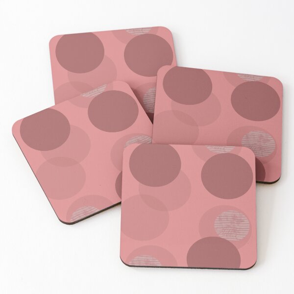 Item preview, Soft Rose Bubble Pattern • Cerchi Retrò Rosa Cipria • Círculos Rosa Empolvado designed and sold by LenaBlueDesigns.