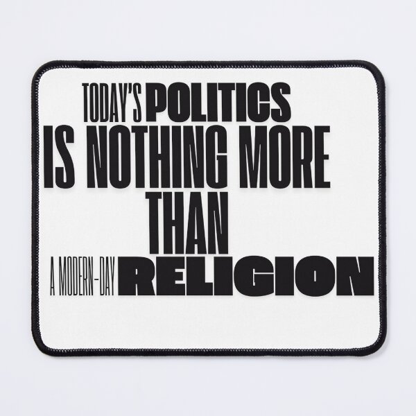 Item preview, Minimalist Politics Modern Religion Quote Statement designed and sold by VikstraG.