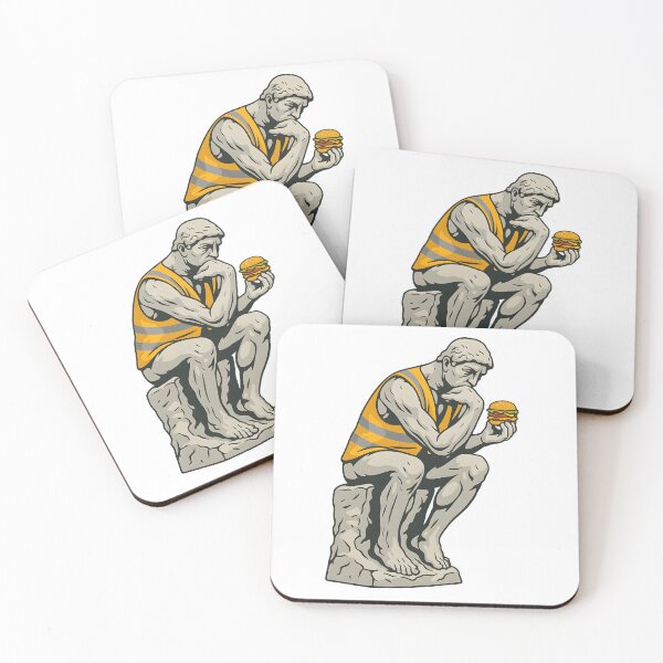 Item preview, The Thinker Burger Lunch Meme designed and sold by The Classics Freak.