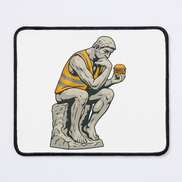 Item preview, The Thinker Burger Lunch Meme designed and sold by The Classics Freak.