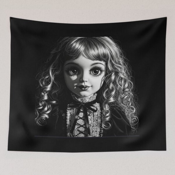 Item preview, Pretty Gothic Doll with Huge Eyes designed and sold by DarkArts66.