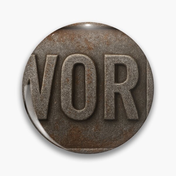 Item preview, Rusted Metallic Sign Displaying the Word WORK on Black Background designed and sold by Creative88Art.