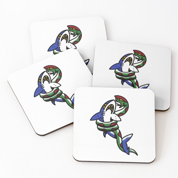 Item preview, Shark Fighting a snake flash  designed and sold by vilecrocodilez.