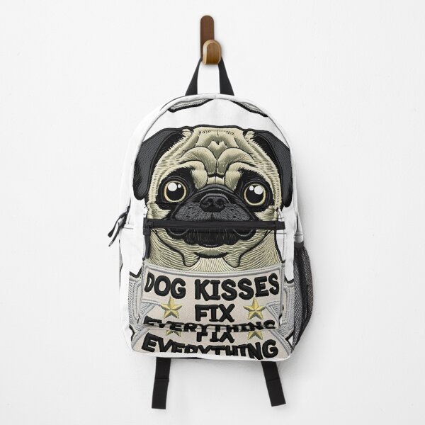 Item preview, Dog Kisses Fix Everything Cute Pug Illustration Funny Pet Lover Gift designed and sold by ArtDesignTp.