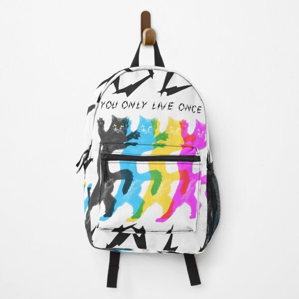 Item preview, YOLO – You Only Live Once　Colorful Cat Dance　Electric shock logo Font designed and sold by YellowMagicJP.