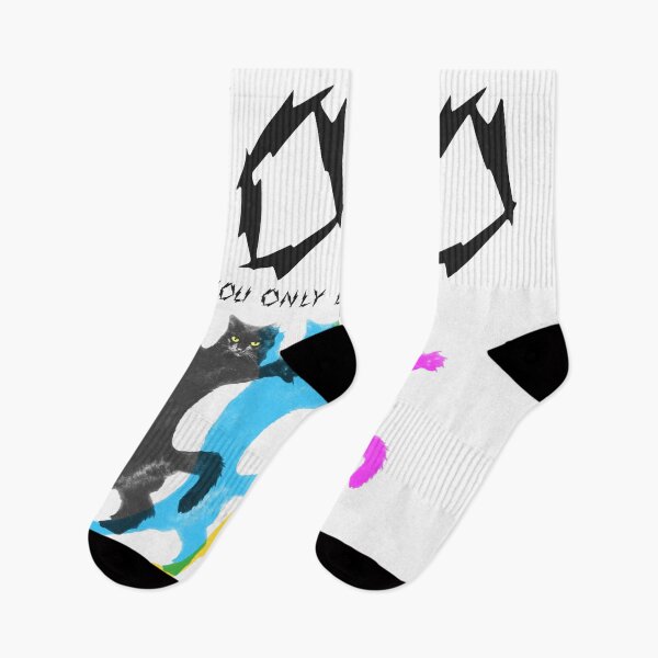 Item preview, YOLO – You Only Live Once　Colorful Cat Dance　Electric shock logo Font designed and sold by YellowMagicJP.