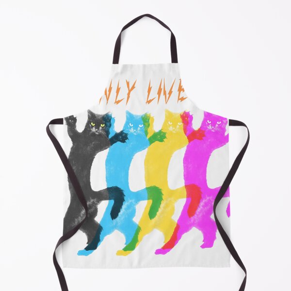 Item preview, YOLO – You Only Live Once Colorful Cat Dance Electric shock logo Font Orange designed and sold by YellowMagicJP.