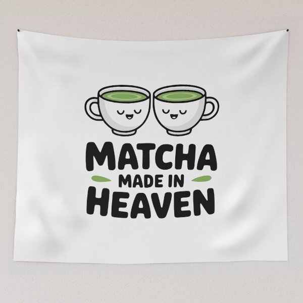 Item preview, Matcha Made In Heaven! Cute Macha Love Pun designed and sold by PMCreative.
