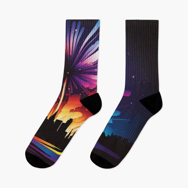 Item preview, SILHOUETTE ART - Fireworks Exploding over City- Art Styles  designed and sold by CleverCulture.